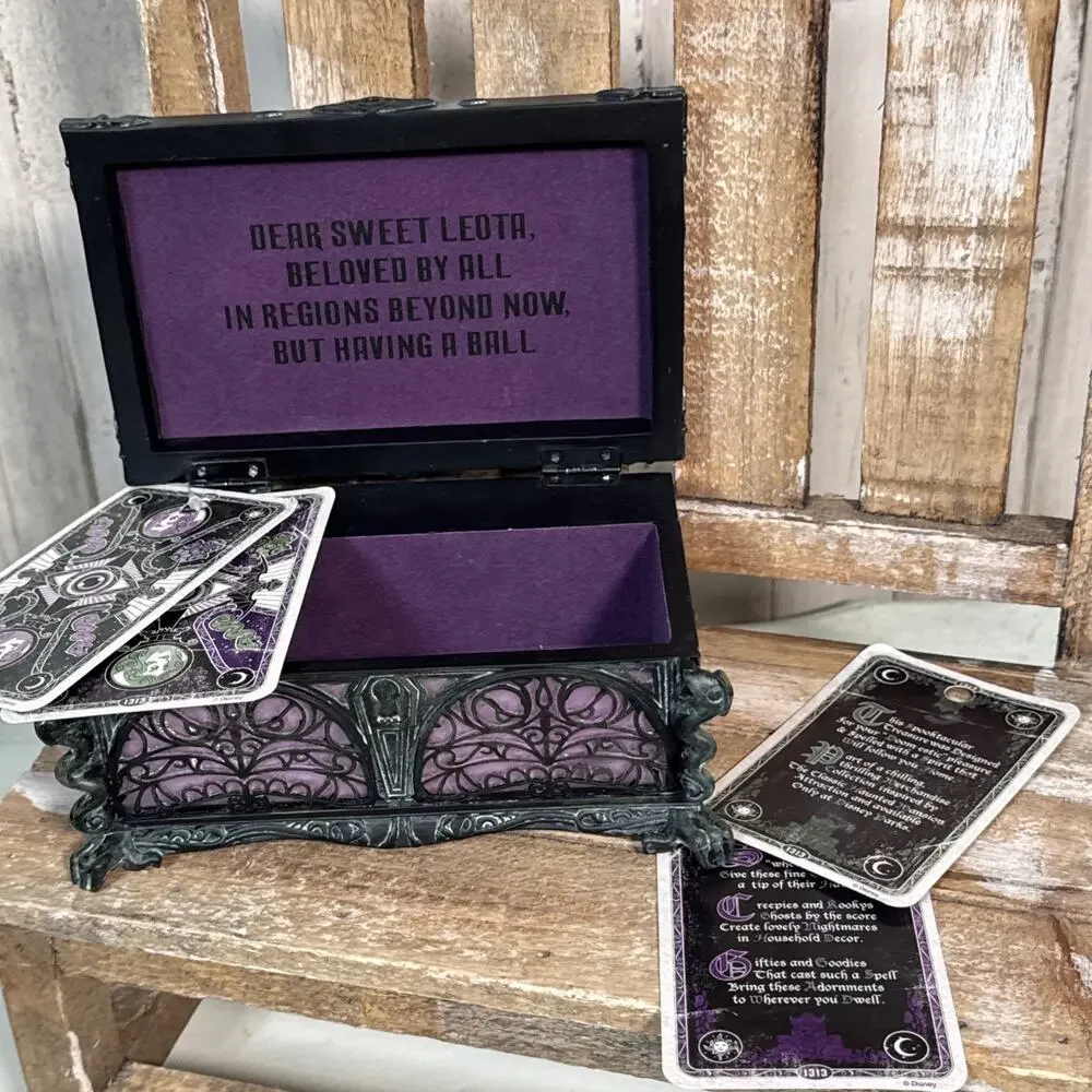 Disney Parks The Haunted Mansion Madame Leota Musical Treasure Jewelry Box New